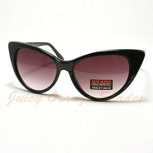 50s VINTAGE Fashion OVERSIZED CAT EYE Classic Sunglasses For WOMEN 