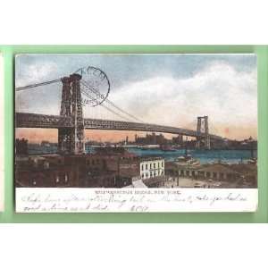  Postcard Williamsburg Bridge New York City 1906 
