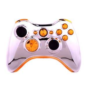 Polished Chrome Housing / Shell for Xbox 360 Wireless Controller with 