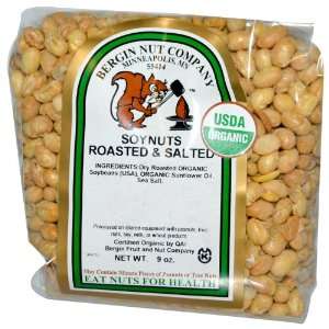 Organic Soynuts, Roasted & Salted, 9 oz  Grocery & Gourmet 