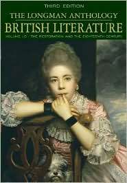 Longman Anthology of British Literature, Volume 1C The Restoration 