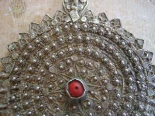Antique Yemeni Yemen Silver Charm Pendant Jewelry A  