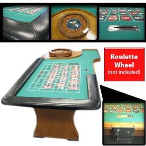  94 Inch Roulette Table with Padded Armrest Everything 