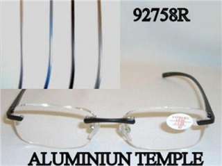 Lite Weight Rimless Spring Temple Reading Glasses +2.25 R758  