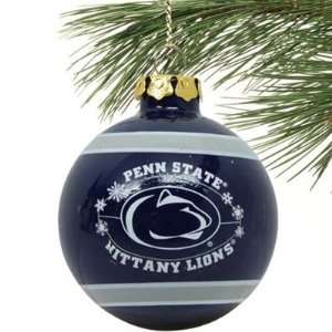   State Nittany Lions 2011 Snowflake Glass Ball Ornament Sports
