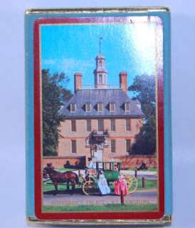 Playing Cards CONGRESS VTG Williamsburg Governor Palace  