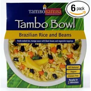   Bamba Mojo Bowl, Brazilian Rice and Beans, 7.3 Ounce Boxes (Pack of 6