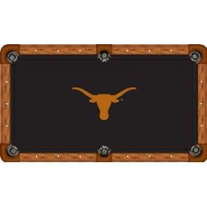 University of Texas Pool Table Felt   Professional 9ft   Longhorn Logo 