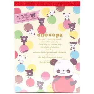   Chocopa Memo Pad white panda bear with chocolate drops Toys & Games