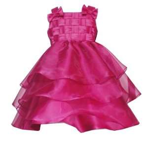   SHEER BASKET WEAVE Special Occasion Wedding Party Flower Girl Dress