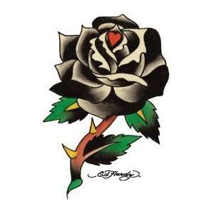  Ed Hardy Black Rose Temporary Tattoo Jewelry