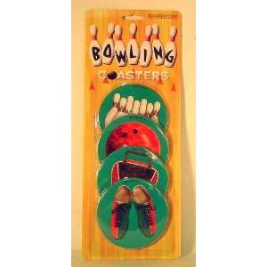  Set of 4 Bowling Coasters Toys & Games