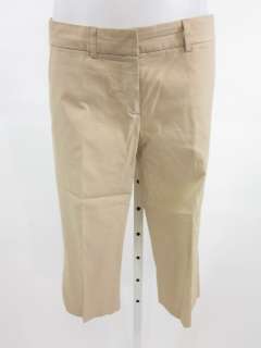 THEORY Beige Straight Leg Cropped Pants Slacks Size 2  