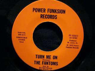 Fantoms Turn Me On POWER FUNKSION nola funk 45  