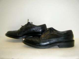 Vintage Dexter Black Wingtips sz 9C (#9733)  