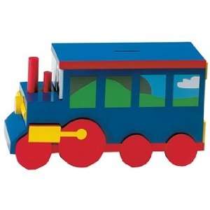  Sassafras Wooden Train Kids Bank Toys & Games