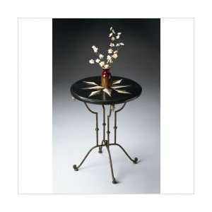   Crafted Accent Table from Fossil Stone Veneers