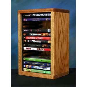Wood Shed Solid Oak DVD VHS Rack (Various Finishes) 110 1