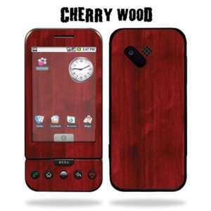   Decal for HTC G1 Google Phone   Cherry Wood Grain Cell Phones