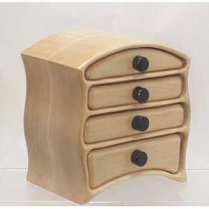  Owen Style Dresser Top Box, Natural Maple   Designer 