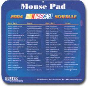 NASCAR 2004 Schedule Mousepad  