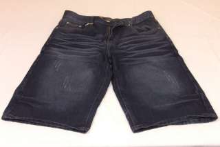 Mens City Ink Jean Shorts Clawed Wrinkled Stitch SZ 32  