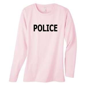  POLICE on Long Sleeve Womens Cotton T Shirt (in 9 colors 