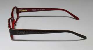 NEW COACH NYREE 2041 50 16 135 BROWN/RED RXABLE EYEGLASSES/GLASSES 