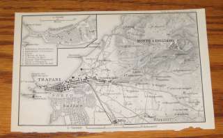 finely detailed map from the early 20th century showing outlying 