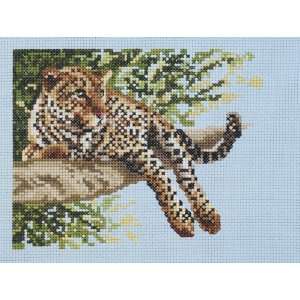  Janlynn Leopard Cameo Cross Stitch Kit