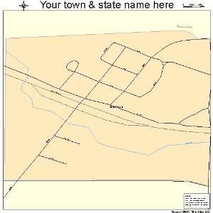  Street & Road Map of Braddock, North Dakota ND   Printed 