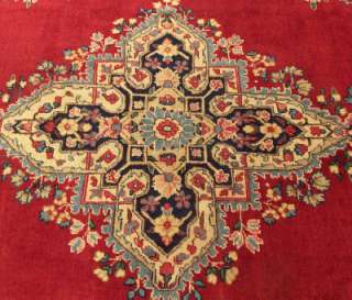 9x12 Handmade Antique Persian Lavar Kerman Wool Rug  