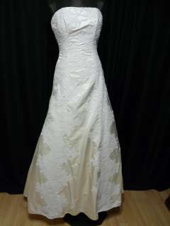 Strapless A Line Bridal Wedding Dress Marisa 590 10 NWT  