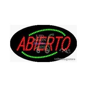  Abierto LED Business Sign 15 Tall x 27 Wide x 1 Deep 