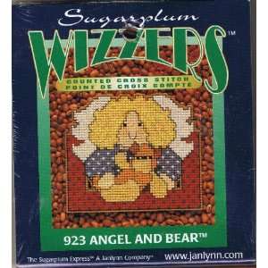  Angel and Bear (Wizzers Counted Cross Stitch Kit, Sugarplum Wizzers 