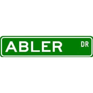  ABLER Street Sign ~ Personalized Family Lastname Sign 