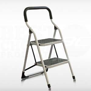 Folding Ladder Two step Stool Household Kitchen Pantry Ladder Solid 