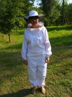 BEEKEEPING SUIT HAT VEIL COTTON bee hive SIZE overall  