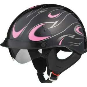  G Max GM55 Full Dress Half Helmet , Color Pink, Size Md 