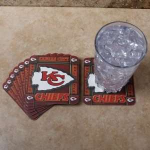   City Chiefs 8 Pack Absorbent PaperKraft Coasters