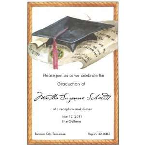 Fait Accomplished, Custom Personalized His Graduation Invitation, by 