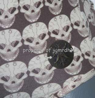 NEW THOMAS WYLDE designer M chocolate Sahara skull swimsuit $285 