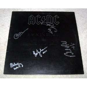 AC/DC autographed SIGNED Back In Black RECORD *proof 