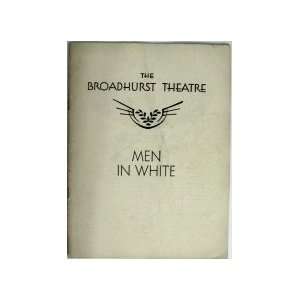  Men In White   Playbill (The Broadhurst Theatre) unknown Books