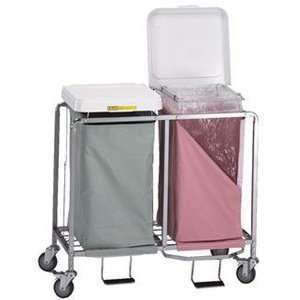  Double “ Easy Access“ Hamper w/ Foot Pedal, color bag 