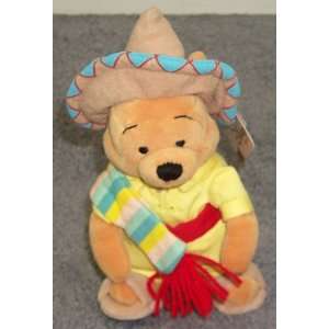   Pooh Bull Fighting Mexican Mariachi 9 Inch Plush Bean Bag Pooh Bear