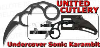 United Undercover BLACK Sonic Kerambit + Sheath UC2732B  