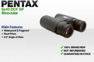 Pentax 8x43 DCF SP Waterproof Binoculars 62615 631451674702  
