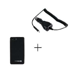   Soft Skin Case + Car Charger for Motorola Droid X Droid Xtreme MB810