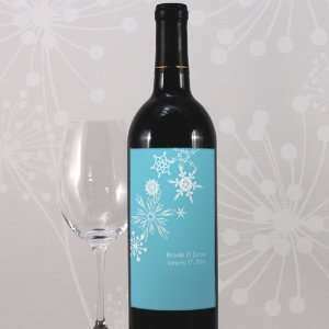  Winter Finery Wine Label   Berry